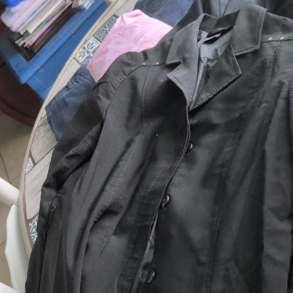 Express Men's Black Trench Coat